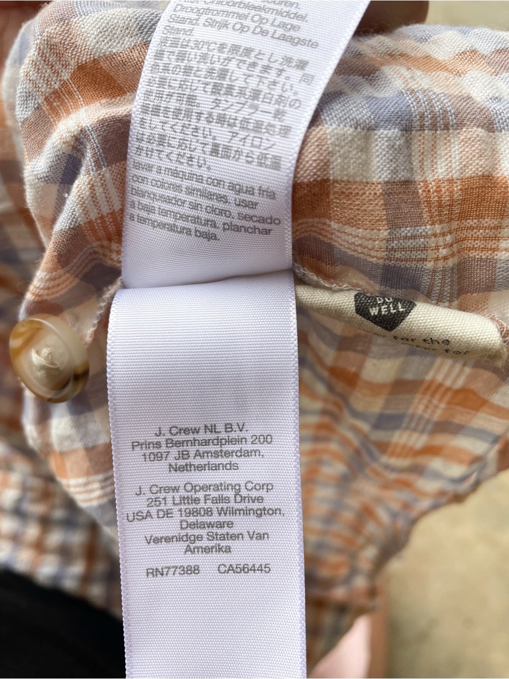 Madewell XL Plaid Ruffle Strap Button Front Tank Top Cottagecore - Picture 6 of 6